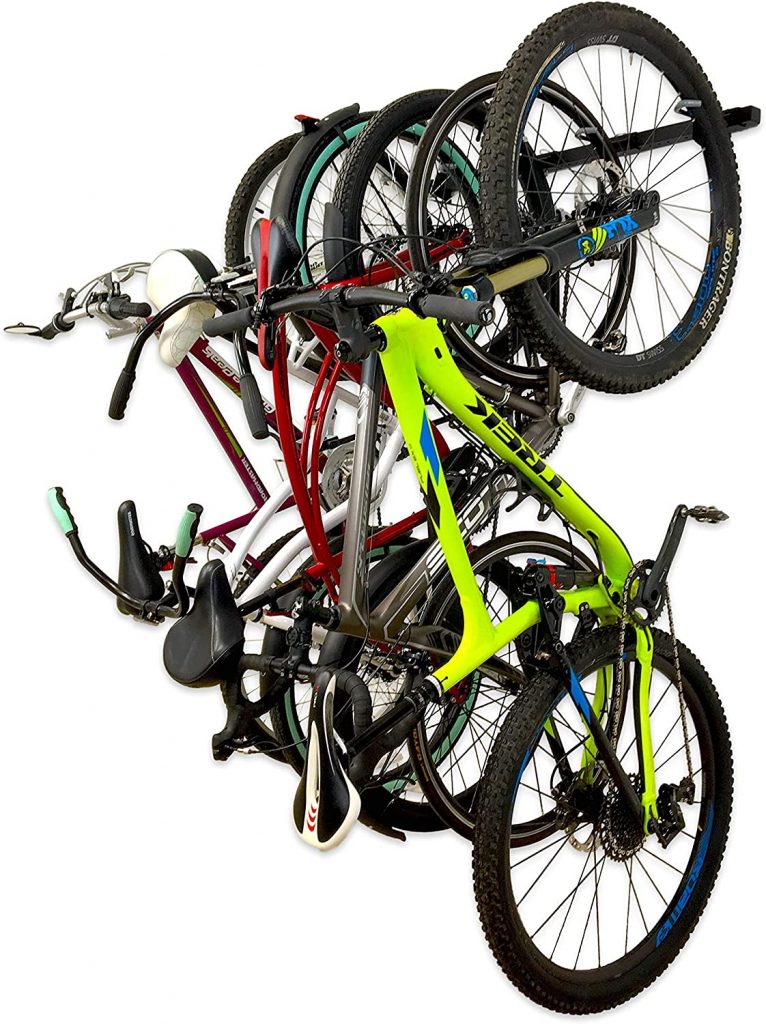 vertical wall rack bike storage